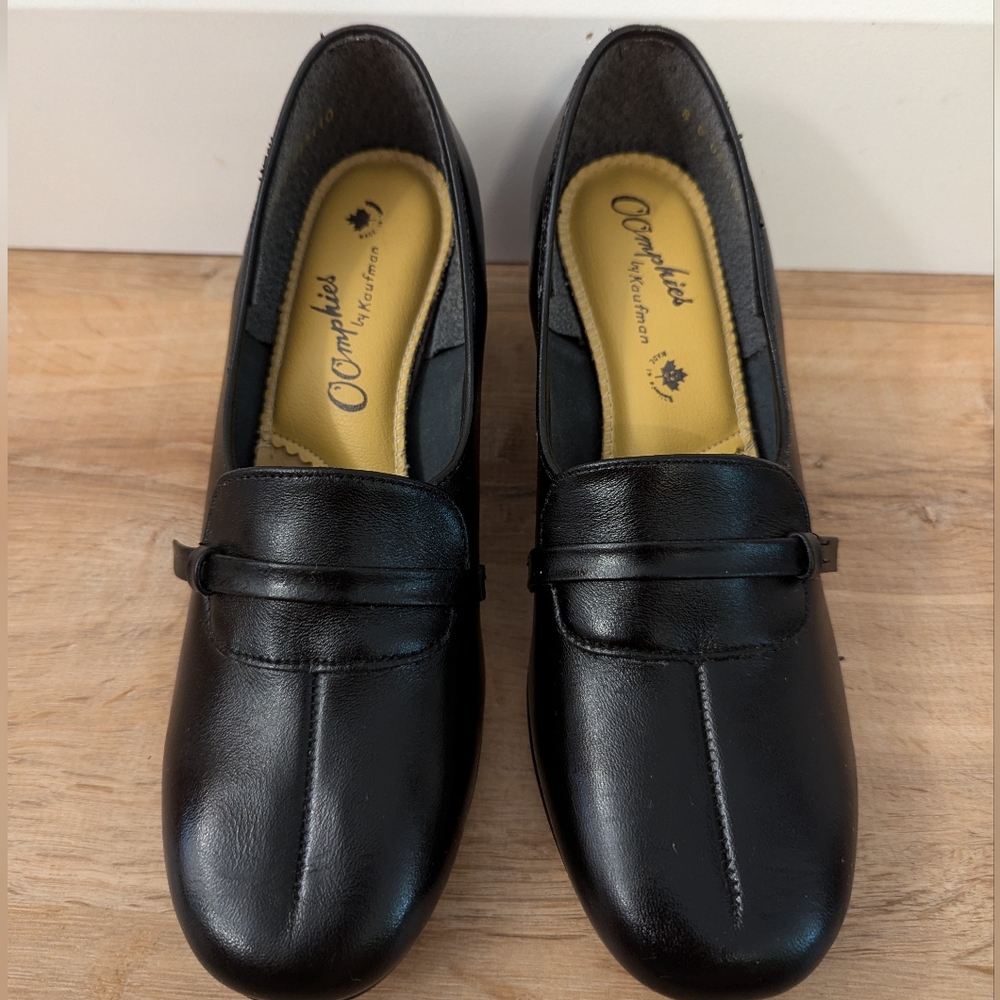 Vintage Oomphies By Kaufman Leather Heels - Picture 10 of 12